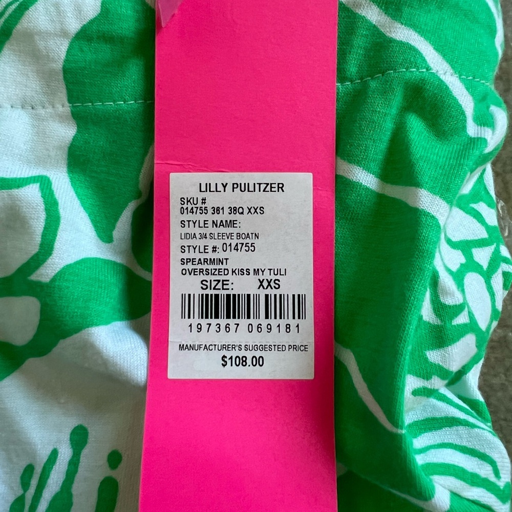 NWT Lilly Pulitzer Spearmint Floral Dress - Picture 4 of 5